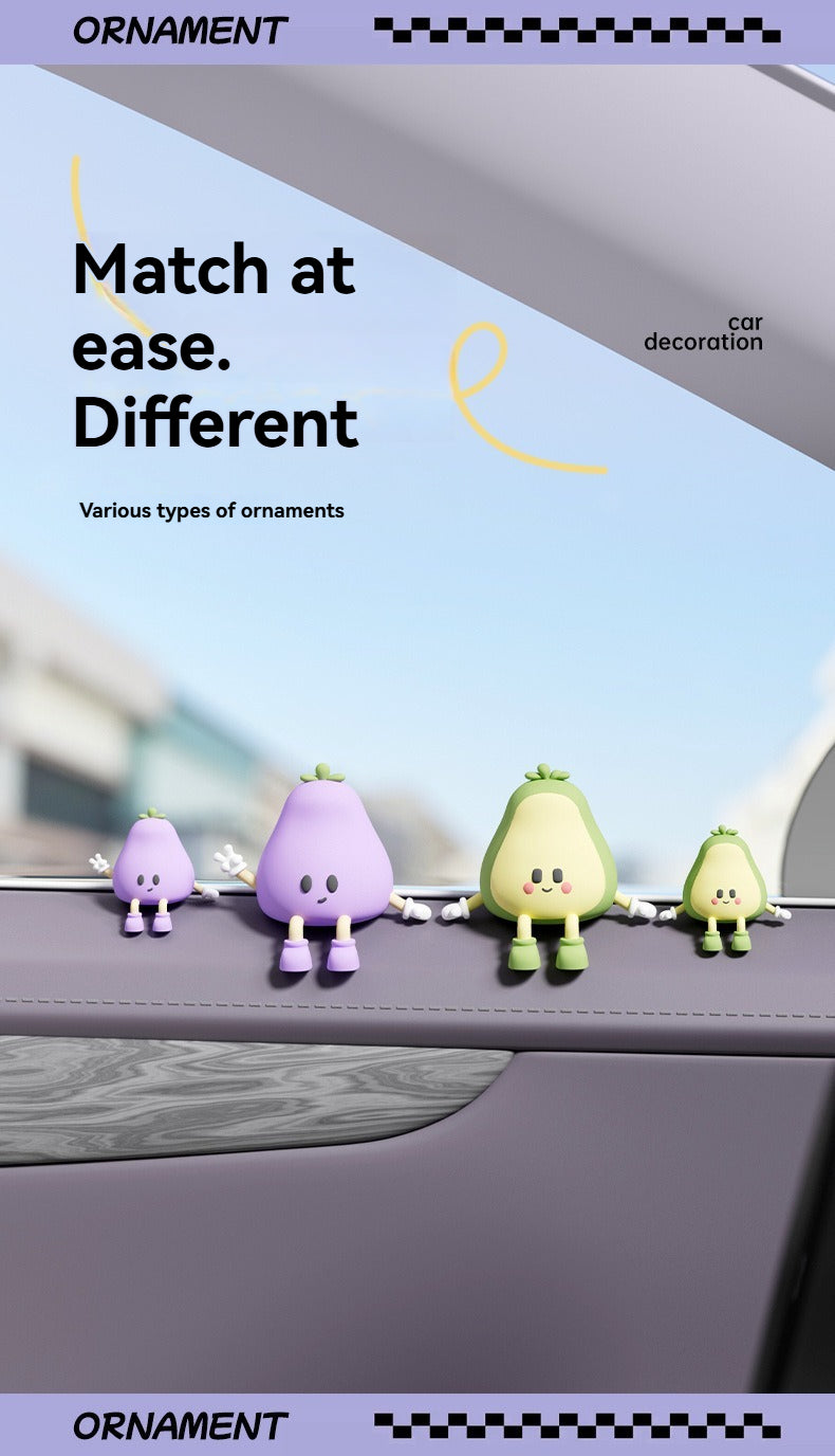 Car accessories ornaments car center console eggplant