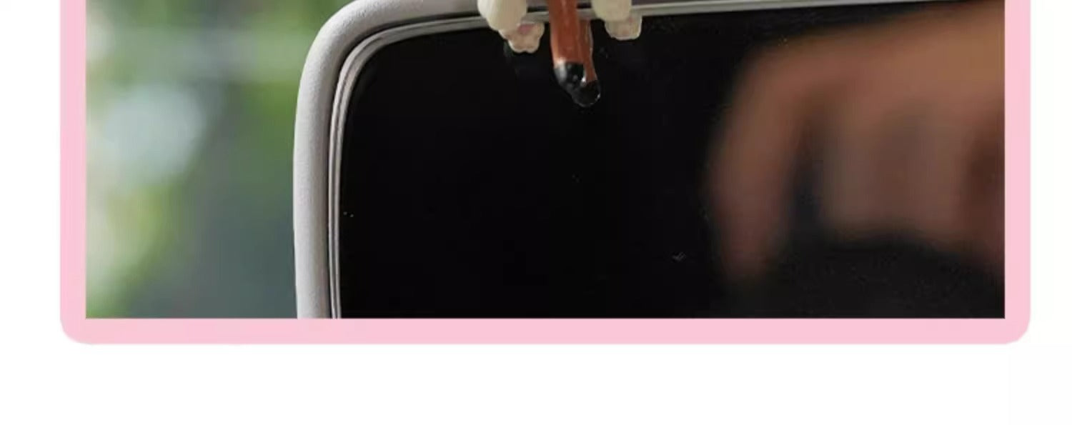 Super cute snooze cat car screen small decoration