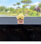 2025 new center console healing series potted plants