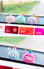 Hairball little monster car decoration creative cute doll