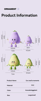 Car accessories ornaments car center console eggplant