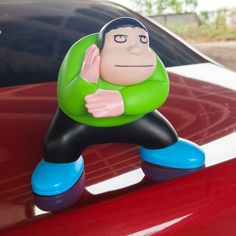 Car funny fat Tiger laser ray car decoration