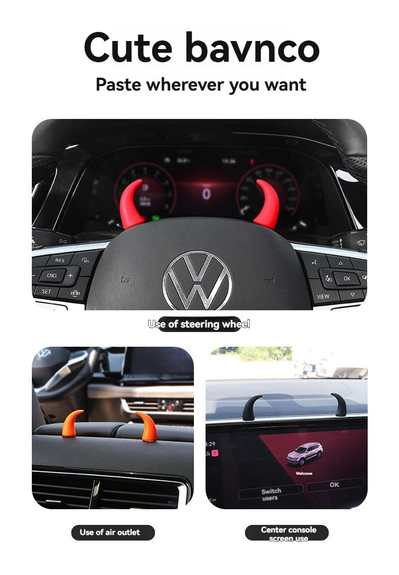 Creative funny car center console display mavericks corner steering wheel