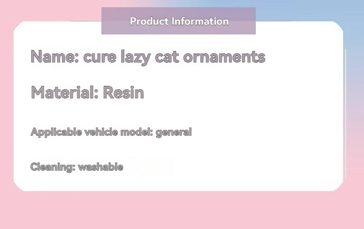 Super cute snooze cat car screen small decoration