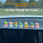 Cute simulation flower car decoration cactus