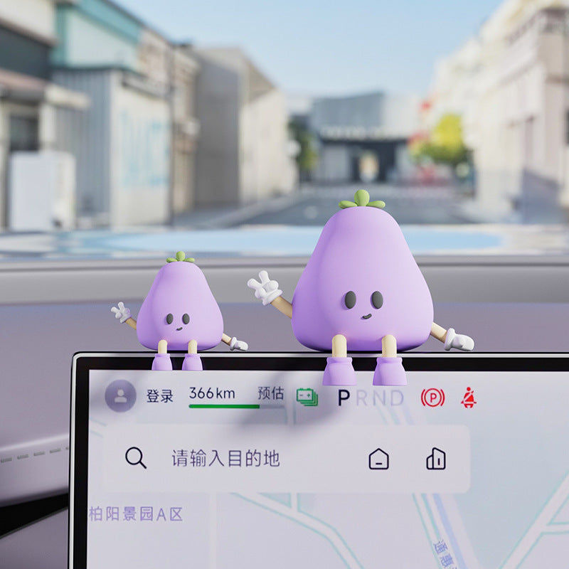 Car accessories ornaments car center console eggplant