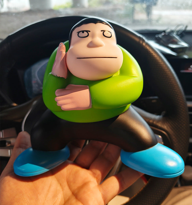 Car funny fat Tiger laser ray car decoration