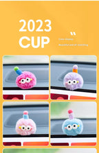 Hairball little monster car decoration creative cute doll