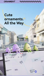 Car accessories ornaments car center console eggplant