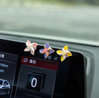 Creative decorations for the new small windmill rotating top in the car