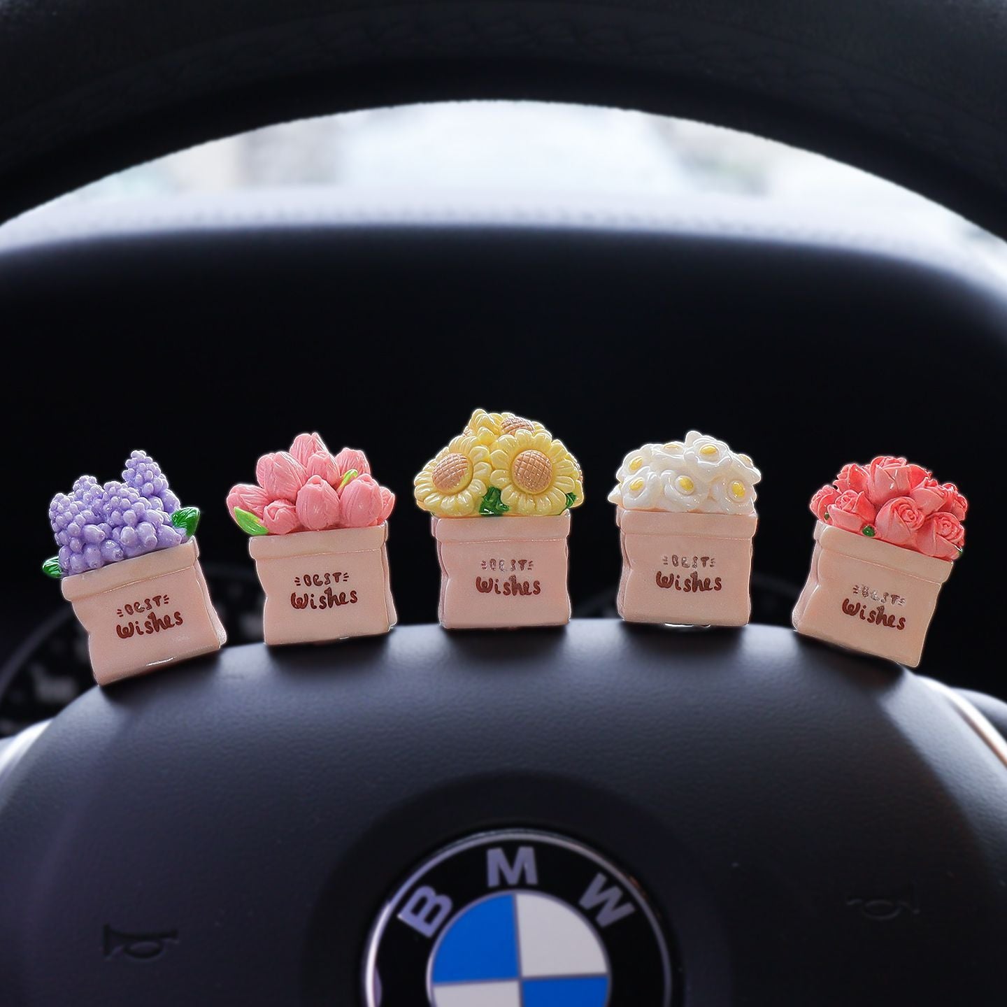 2025 new center console healing series potted plants