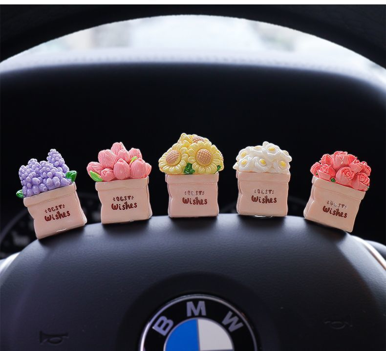 2025 new center console healing series potted plants