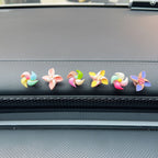 Creative decorations for the new small windmill rotating top in the car