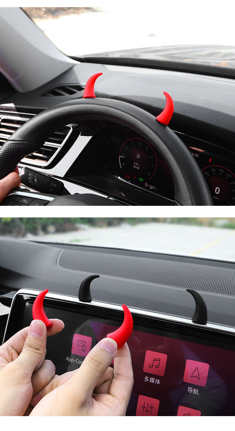 Creative funny car center console display mavericks corner steering wheel