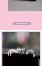 Super cute snooze cat car screen small decoration